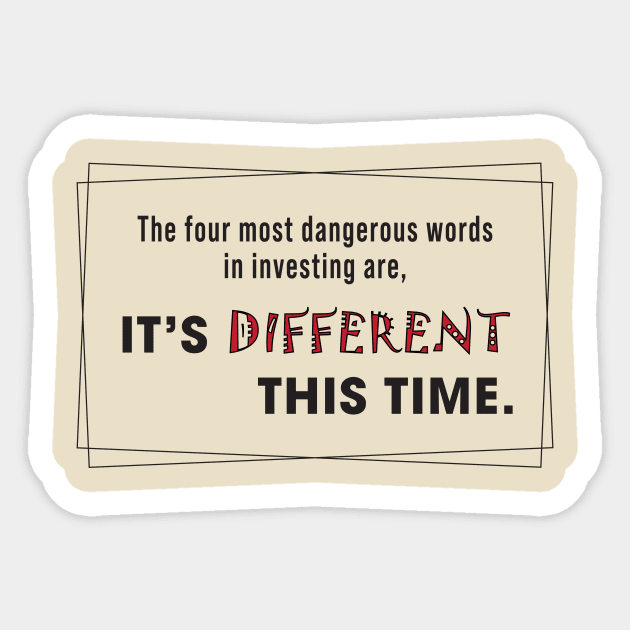 Minimalist Typography for Trader Mindset Inspiration Sticker by AlphaTrader.store